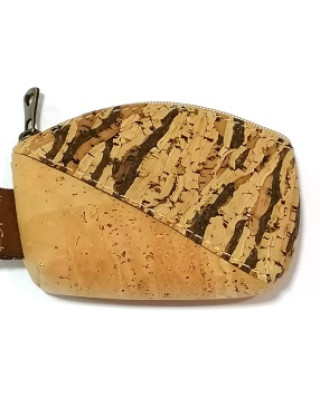 Porte-monnaie / cartes en liège naturel  09 x 07 x 02 cm CA740MIX