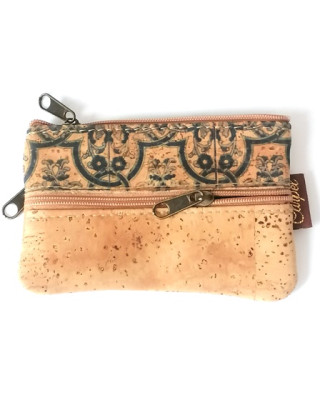 Porte-monnaie / cartes en liège naturel  11,5 x 07 x 02 cm CA1073AZL