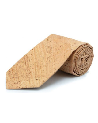 Cravate homme en liège naturel véritable 125cm