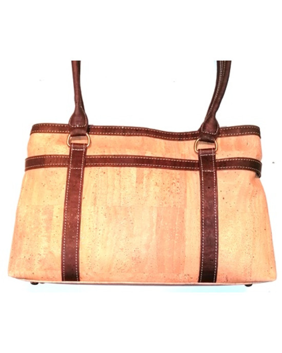Sac en liège naturel porté épaule 36.5x24x13cm  MNS77M