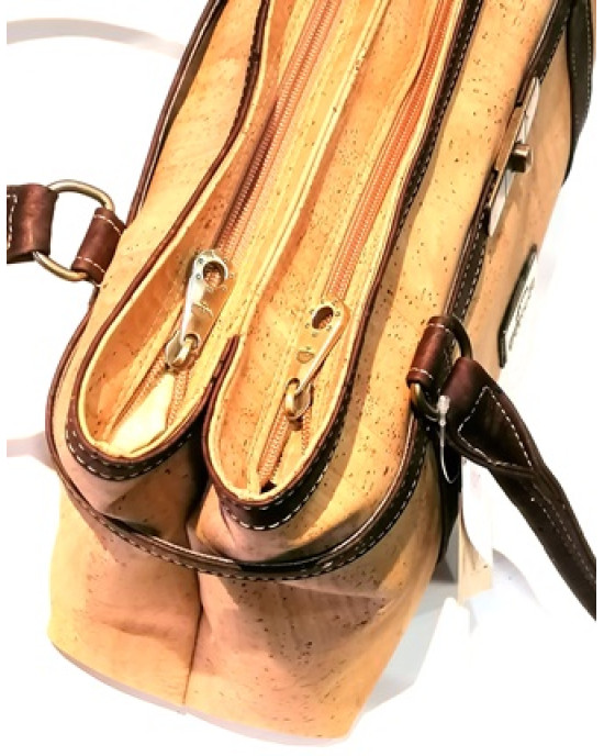 Sac en liège naturel porté épaule 36.5x24x13cm  MNS77M