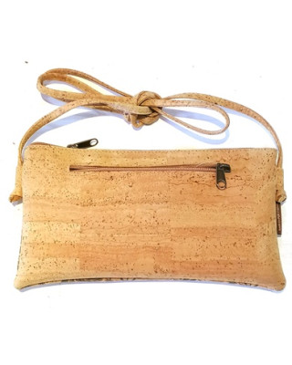 Pochette bandoulière en liège naturel  26 x 14 x 03 cm CA7521V