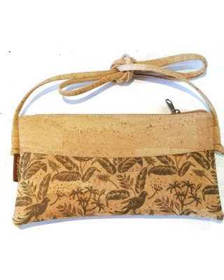 Pochette bandoulière en liège naturel  26 x 14 x 03 cm CA7521V